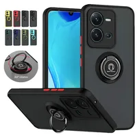 Armor Case For VIVO V29 Lite Y78 5G Y36 Y35 Y02 Y22 Y22S Cover Ring Magnetic Holder Stand Shockproof Matte Coque Fundas