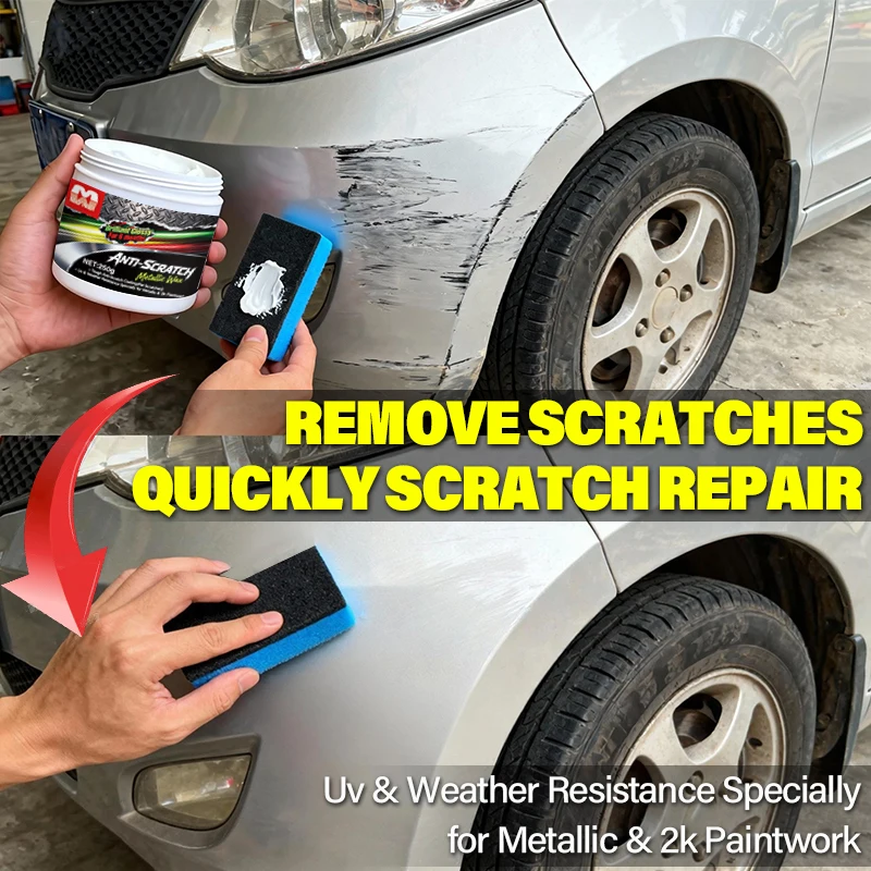 Car Lamp Restoration Polishing Kit - Headlight Scratch Remover & Oxidation Cleaner Repair Paste for Headlamp Assembly Polish Wax