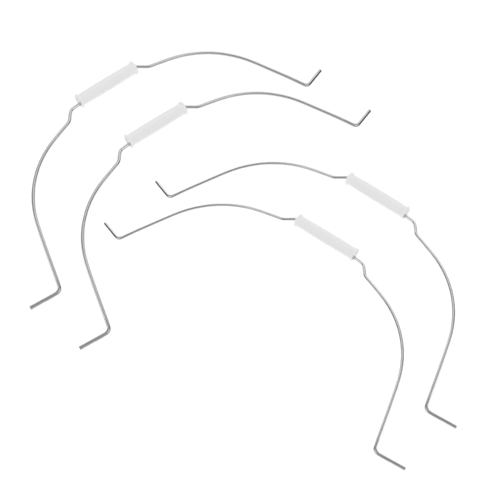 

4pcs Bucket Handle Accessories Iron Galvanized Smooth Grip Suitable Cleaning Gardening Construction Household Tasks