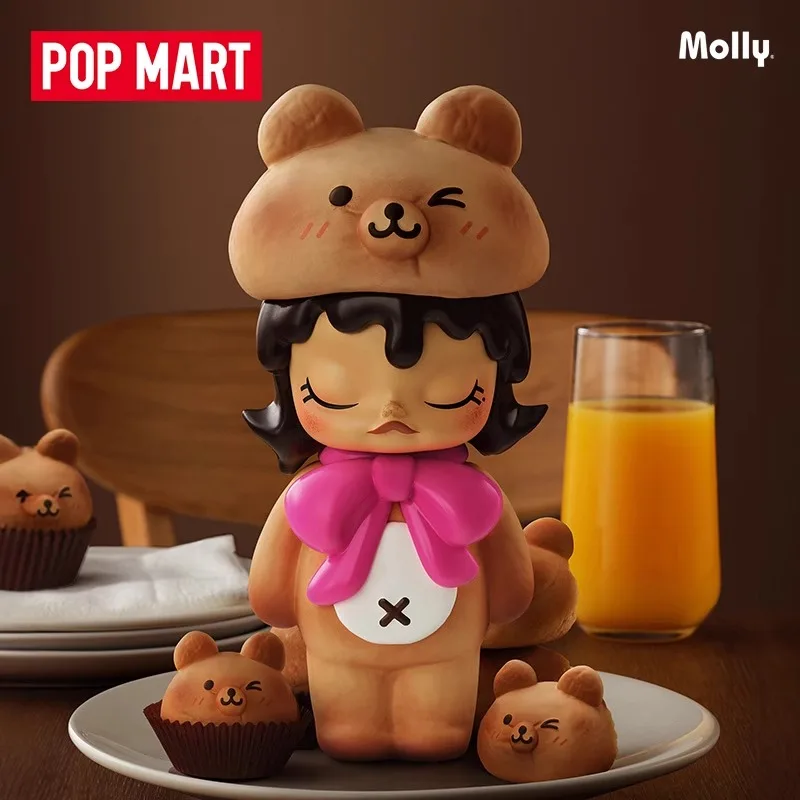 

Genuine Popmart Molly People Who Love Bread Series Blind Box Toy Tabletop Decoration Fashion Surprise Girl Birthday Gift