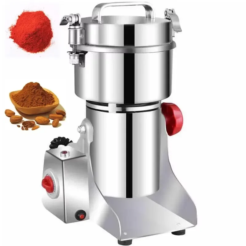 Stainless Steel 2000g 3kW Commercial Spice Powder Grinding Machine for Indian Food and Beans