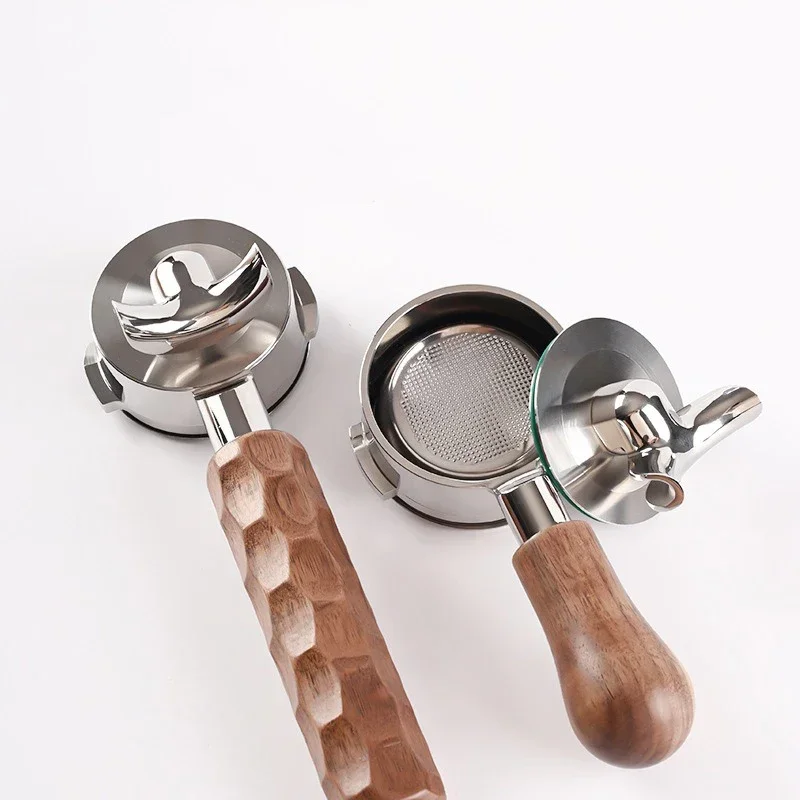 58MM Coffee Double Spout Filter Removable Splitter Spout 304 Stainless Steel 2-in-1 Coffee Handle Filter Barista Tool