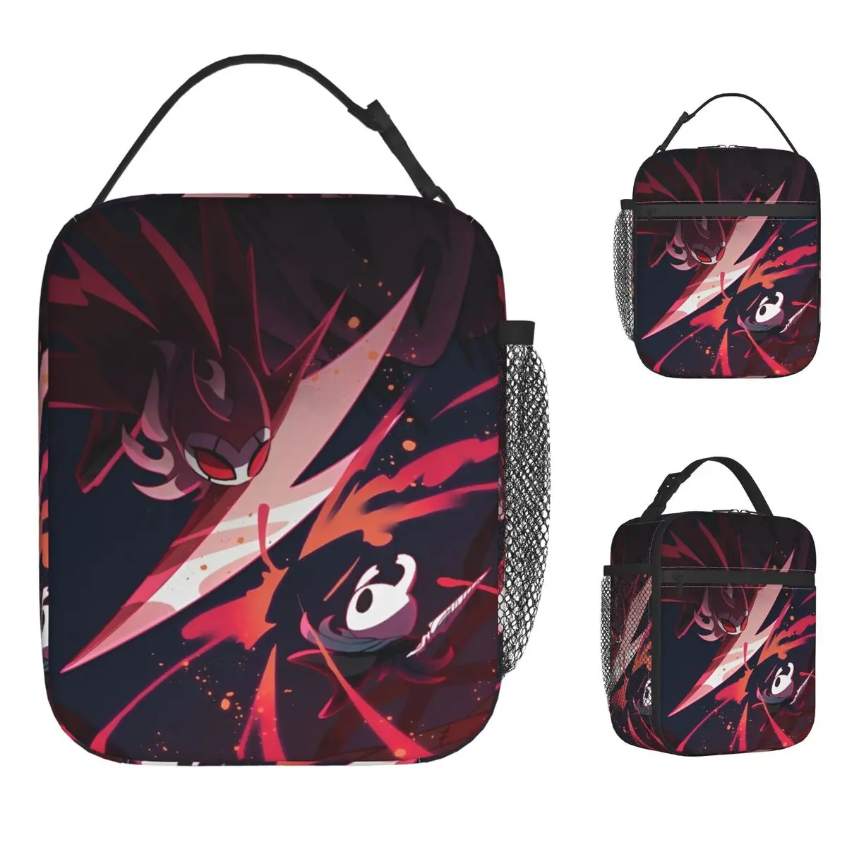 

Hollows Lunch Bag Game Knights Vintage Lunch Box School Convenient Thermal Tote Handbags For Men Waterproof Custom Cooler Bag