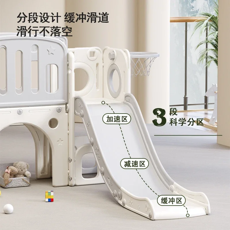 New Arrival 3-in-1 Extra Wide Indoor Climbing Frame with Slide and Swing for Kids Toddlers Family Use Home Playground Fun Toy