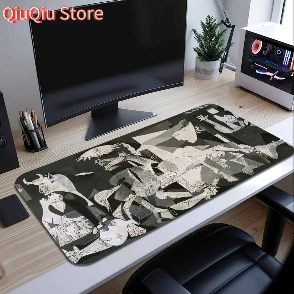 

P-Pablo P-Picasso Коврик для мыши Большой настольный коврик Клавиатура Эргономичный офисный резиновый ПК Нескользящий противоскользящий домашний коврик на заказ Лучшая цена