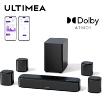 ULTIMEA 7.1 Sound Bar with Dolby Atmos, Surround Sound System for Home Cinema with App Control, 350W Home Bluetooth Speakers