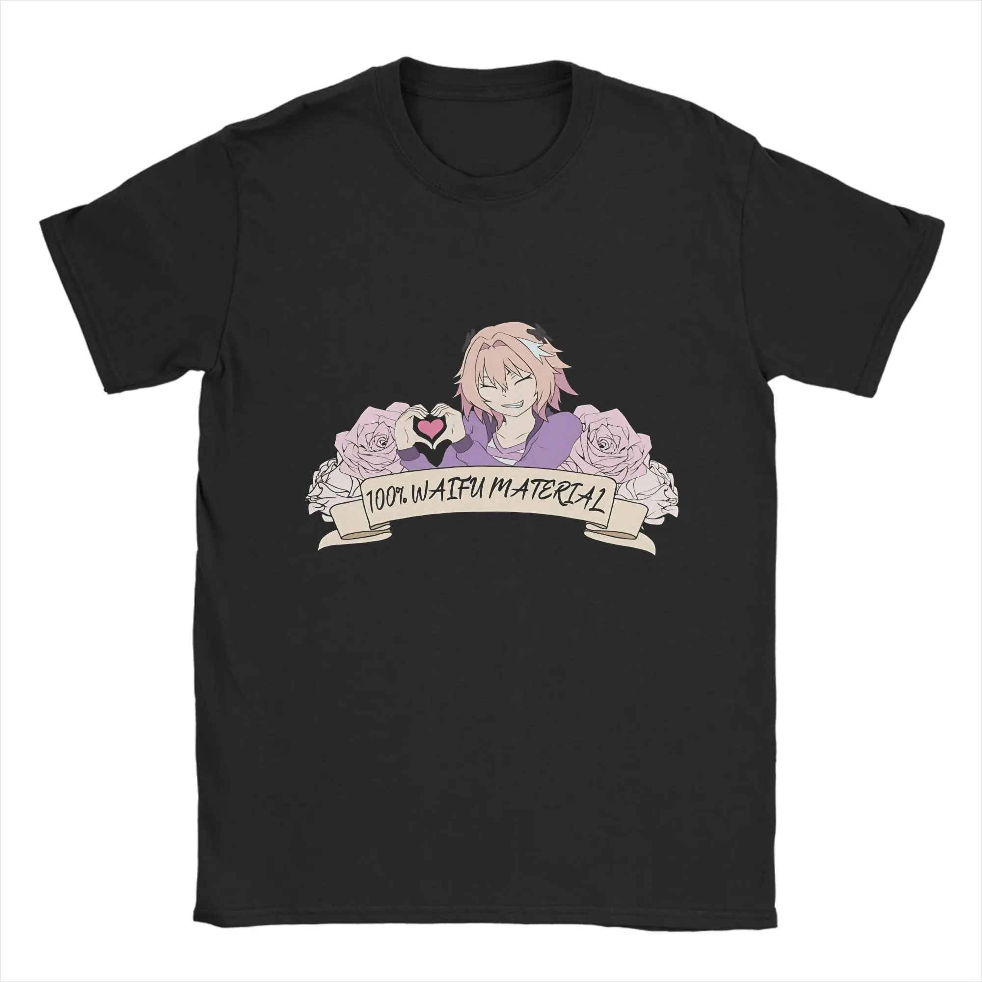 

Футболка Fate Astolfo, летние хлопковые футболки для мужчин, повседневная футболка для отдыха, уличная одежда с короткими рукавами