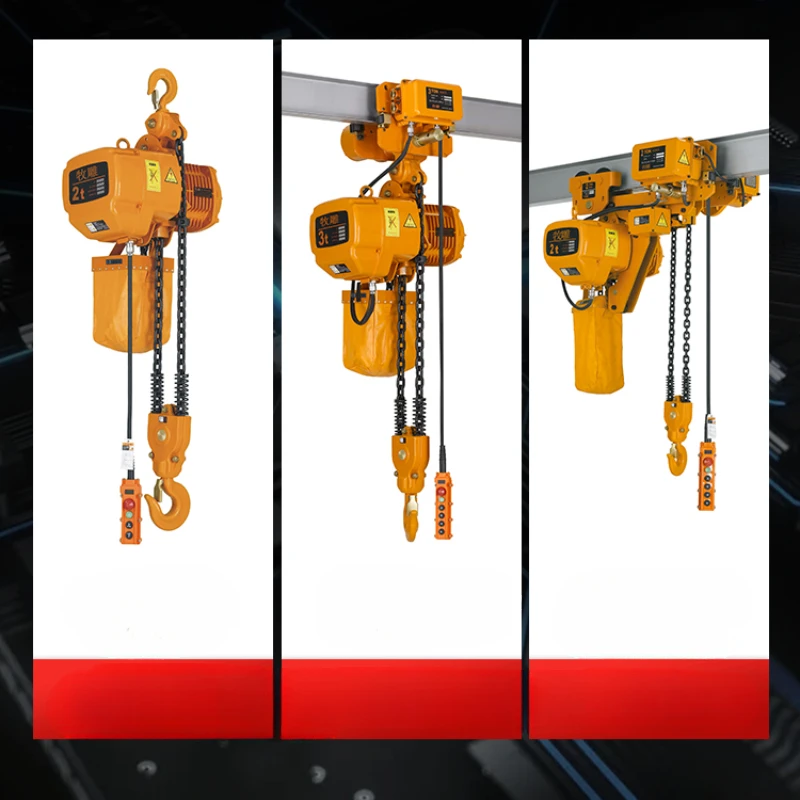 Ring chain electric hoist 0.5 tons 1t2T3t5 tons freight elevator crane chain crane 380V