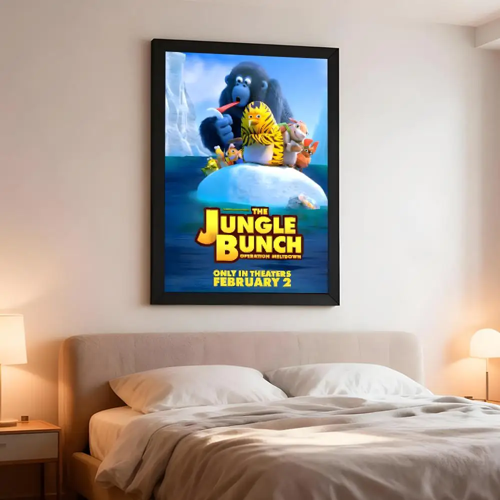 animation comedy T-The Jungle Bunch Poster Artistic Instant Peel-Off Wall Decor Atmosphere Setter for Bedside & Shared Room