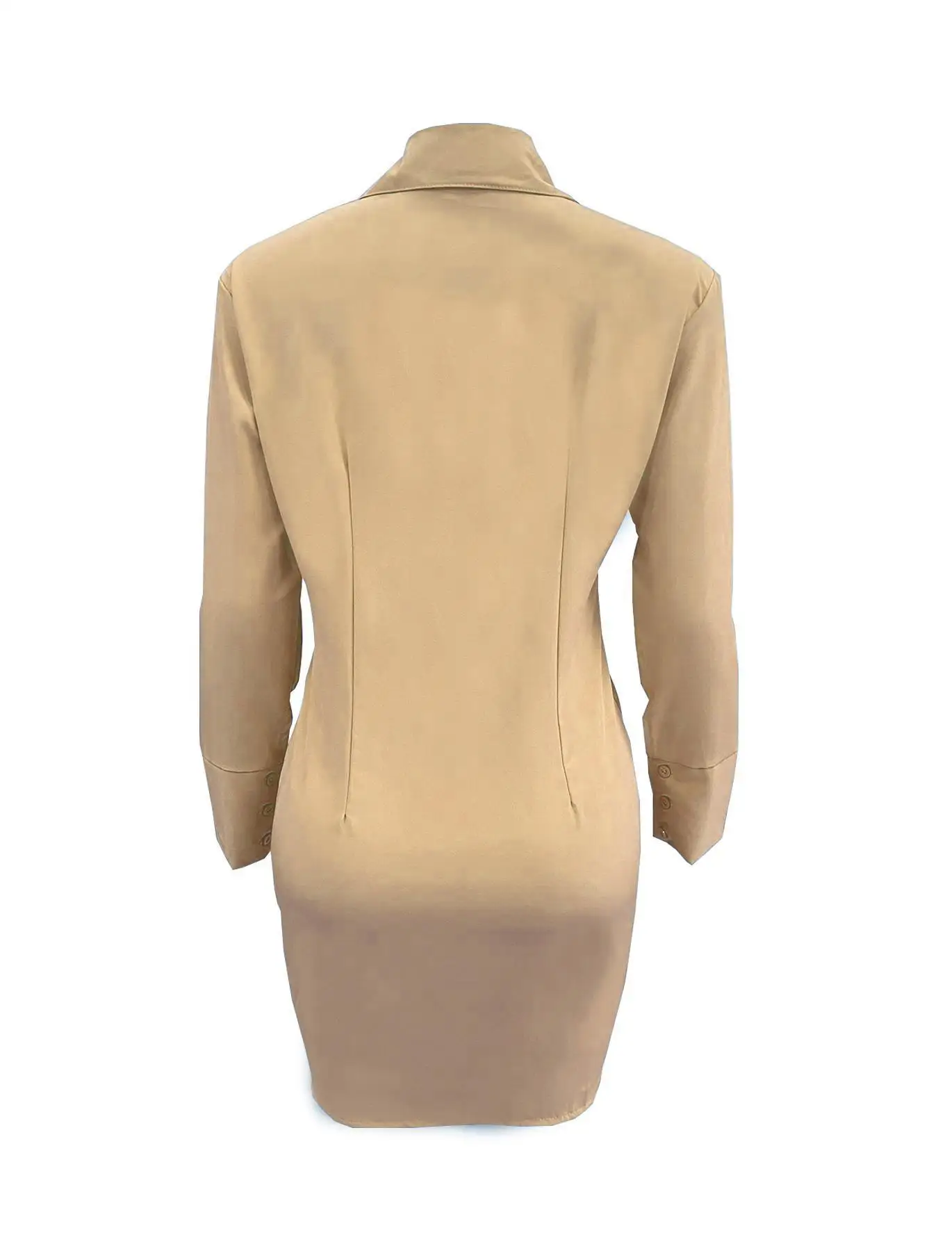 WOMEN'S NEW 2026 AUTUMN SEXY SLIT SHIRT DRESS, VERSATILE WAIST CINCHING FASHION TEMPERAMENT DRESS FOR HOLIDAY GATHERINGS