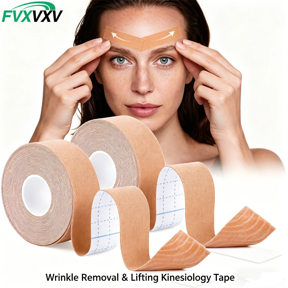 1/2Roll Facial Myofascial Lift Tape Face Lift Tape Face Toning Belts Anti Wrinkle Patches Anti Freeze Stickers Neck Lift Tape