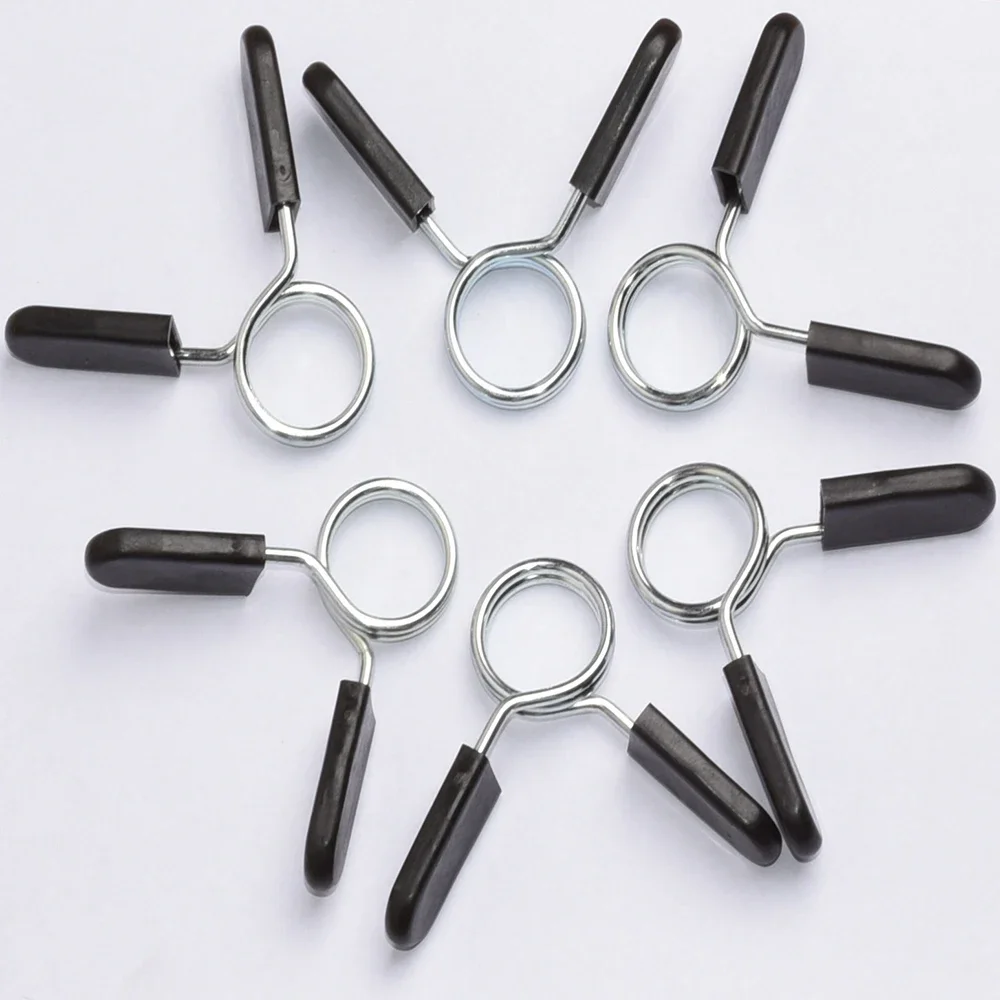 1 Piece 25/28/30 Mm Barbell Clamp Spring Collar Clips Gym Weight Dumbbell Lock Standard Lifting Kit Barbell Lock