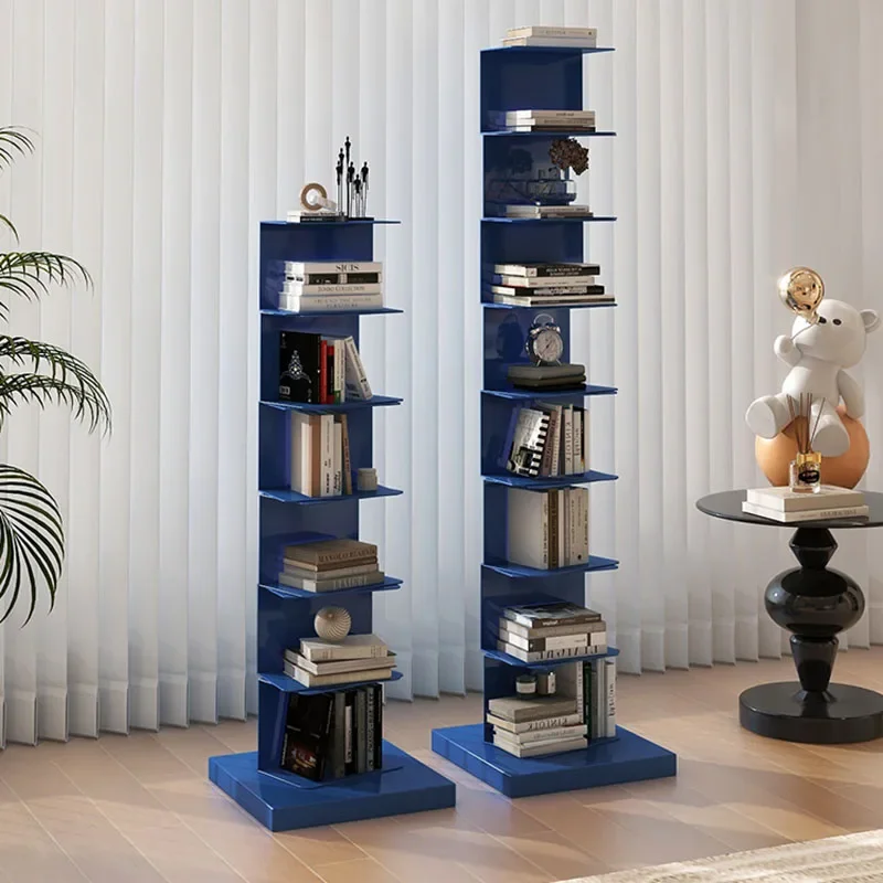 Shelving Unit Room Decor Bookcase Floor Corner Shelves Minimalist Space Saving Bookcase Wood Librero Organizador Room Furniture