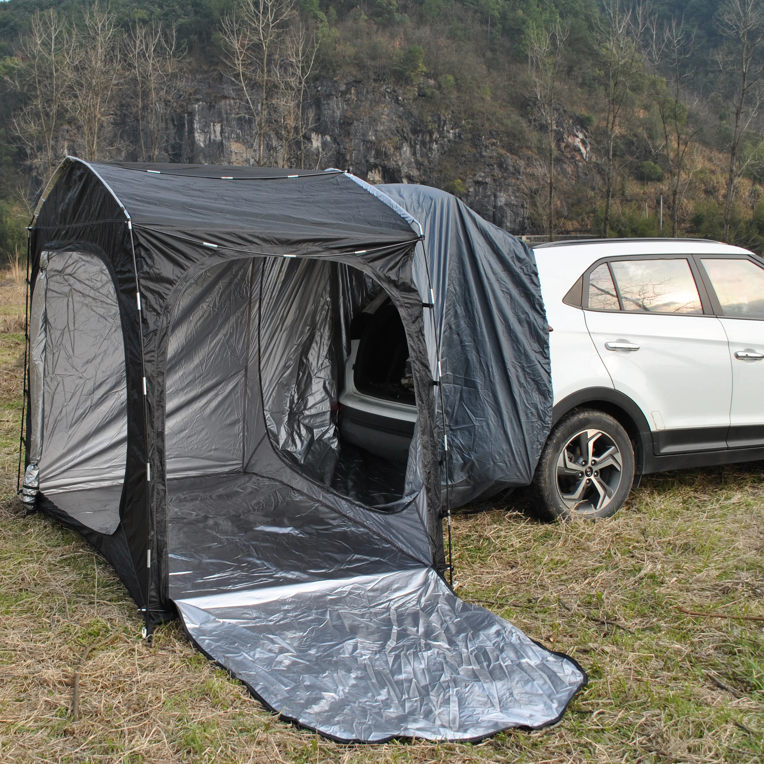 Imagem -04 - Tenda do Carro Suv Tailgate Shade Tenda do Toldo para Acampar Tenda do Veículo Suv Pode Ser Usado sem Carro Mais Novo