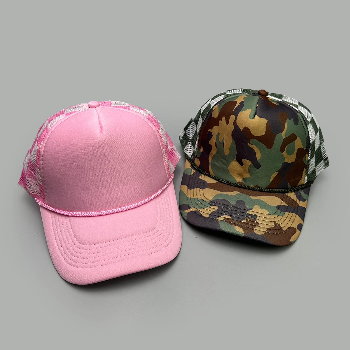 Simple Solid Plaid Camouflage - Trucker Cap Mesh review and price