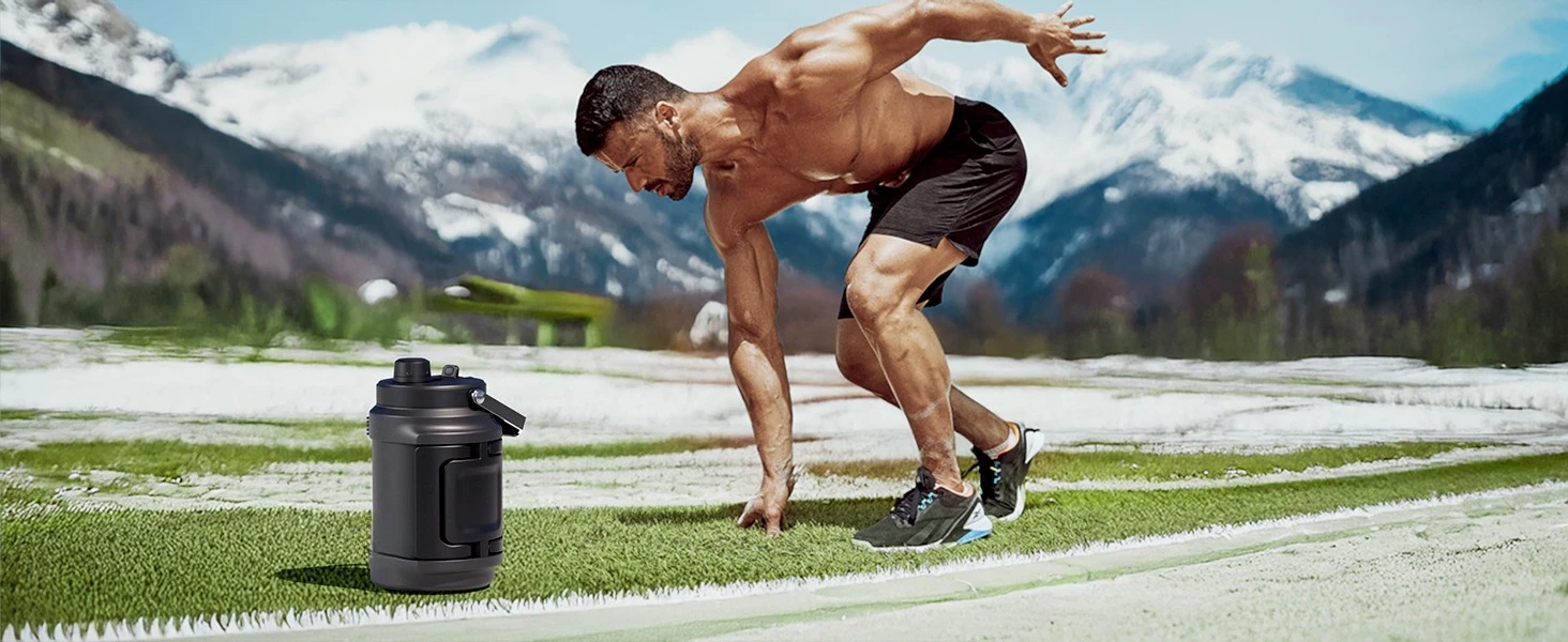 Outdoor Fitness-Ready Stay Energized and Hydrated with Our 128oz Sports Water Bottle