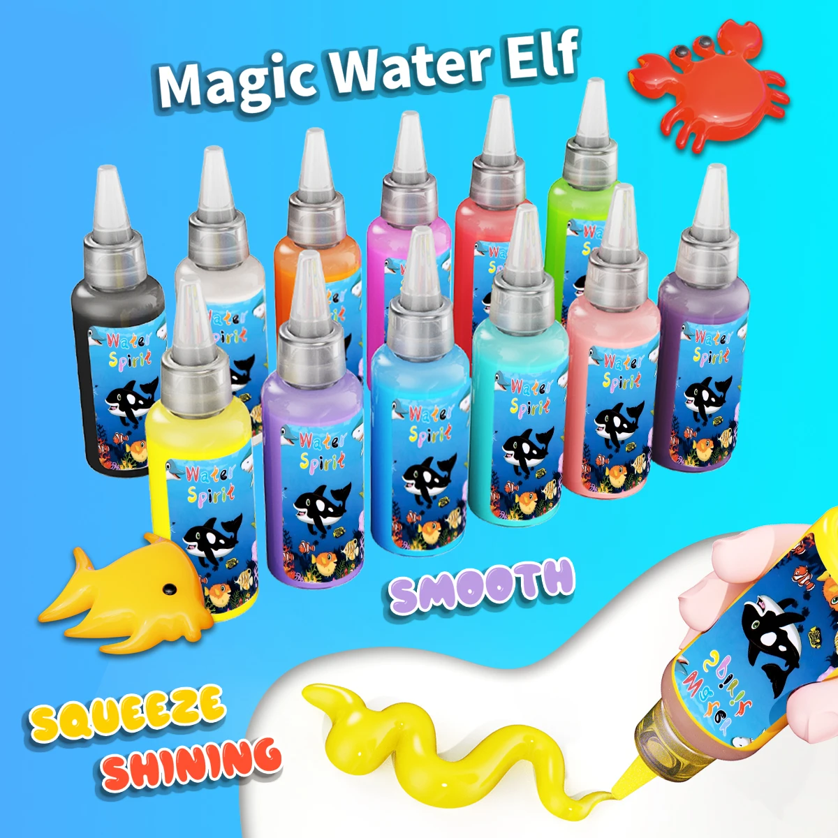 Magic Water Elf Toy Kit DIY Sea Creature & Christmas Craft Set