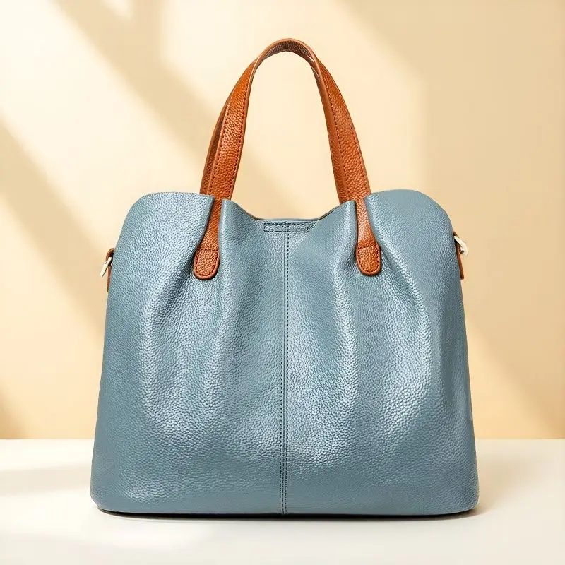 

Элитная вместительная сумка-тоут для мамы и ребенка, контрастная расцветка, популярная женская сумка, универсальная портативная сумка-мессенджер, сумка-ведро