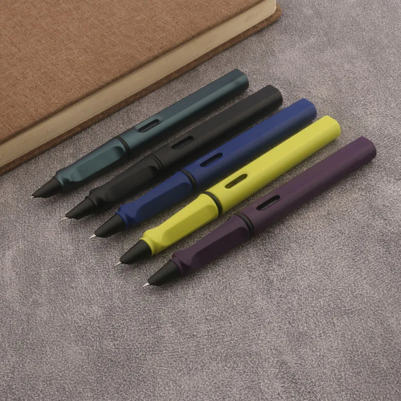 Imagem -05 - Naginata Matte Purple Handmade Fountain Pen Moagem Nib Papelaria Escritório Material Escolar Canetas de Tinta Alta Qualidade