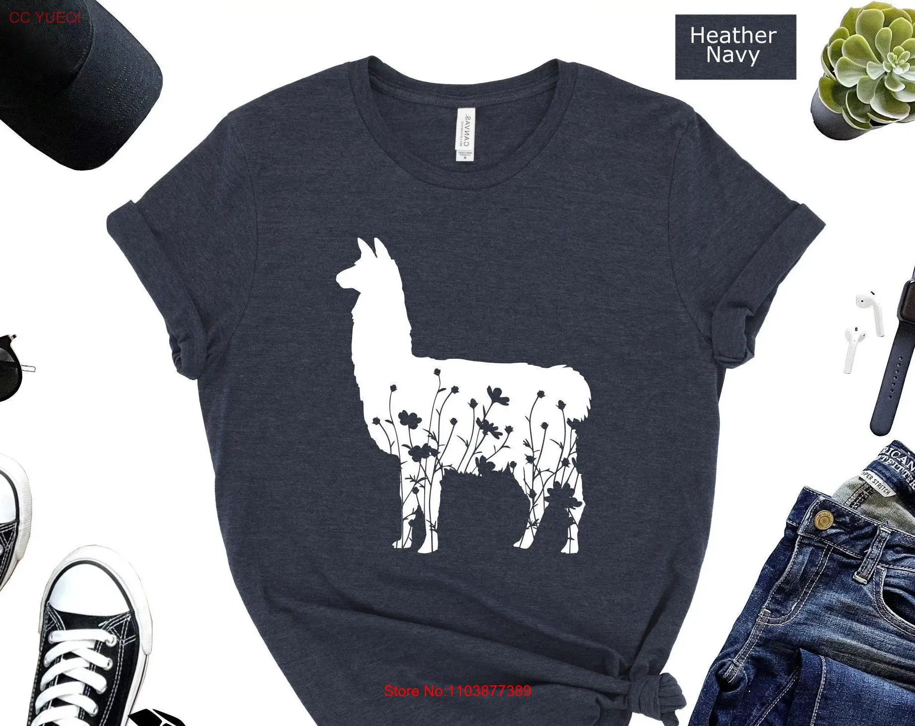 Футболка с цветочным принтом «Лама», «Любитель животных» для детей, путешественник природе, летние приключения, кантри, Cottagecore, с длинными или короткими рукавами