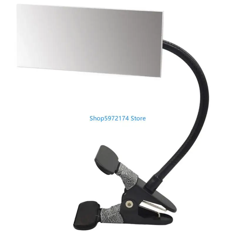 Y3NB Frameless Flexible Clip Glass Mirror for Desktop Safety and Rear View Monitoring