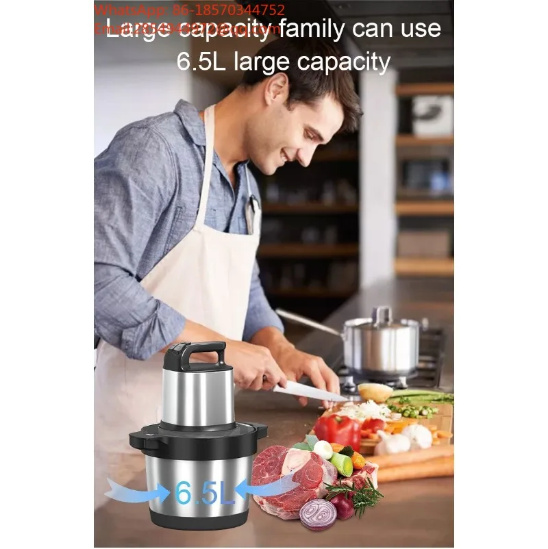 2026    European Standard, Meat Grinder 6.5L Large Capacity Mixer, Vegetable Mincing Machine 1500W