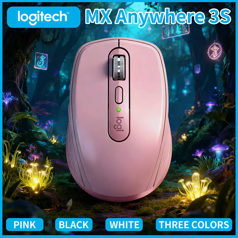 

Ergonomic MX Anywhere 3S - 8K DPI, 3-Device Bluetooth, Silent Click, Perfect for Floral Lecture & Studio Office Work