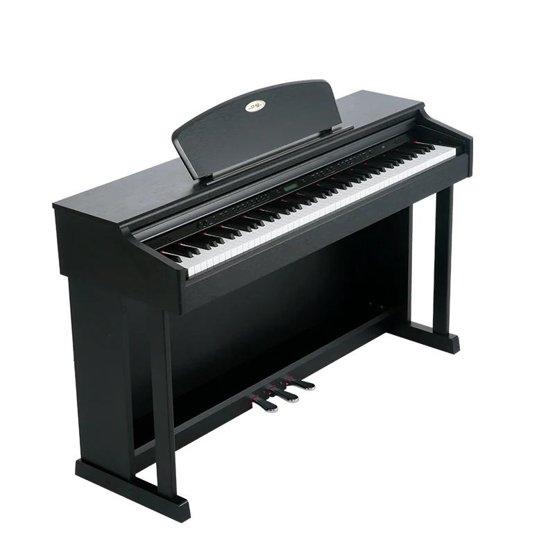 Professional Upright Electric Digital Piano with 88-Key Graded Hammer Action