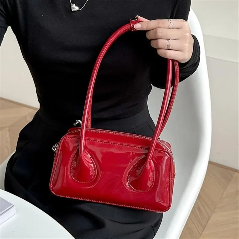 

X90D Women PU Leather Handbag Color Shoulder Armpit Bag with Top Handle