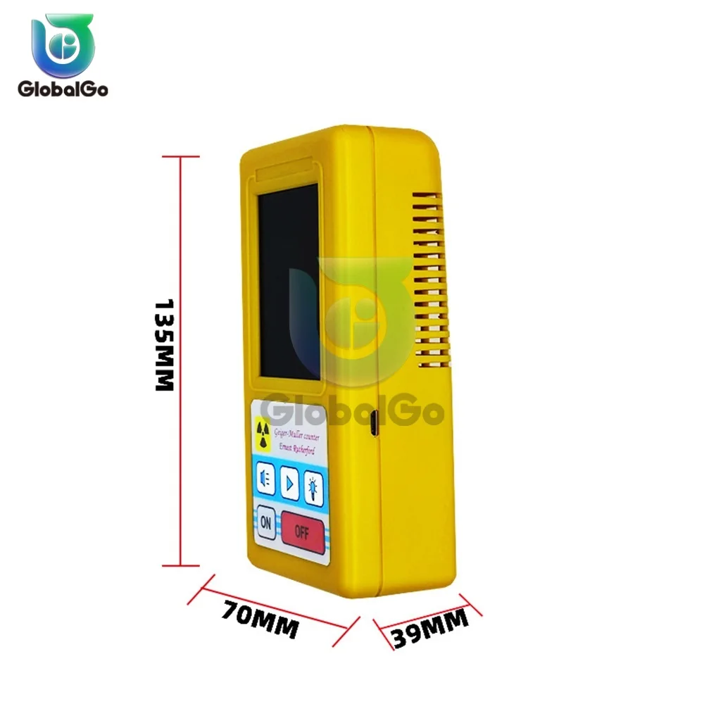 BR-6 Geiger เคาน์เตอร์เครื่องตรวจจับรังสีนิวเคลียร์ส่วนบุคคล dosimeter X-ray Beta Gamma เครื่องตรวจจับ LCD radioactive Tester เครื่องมือ