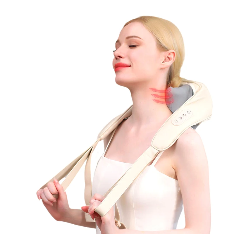 

2024, бестселлер, электрический массажер для всего тела для шеи, плеч, подушка для разминания глубоких тканей, массажная подушка для офиса, автомобиля, облегчение боли в мышцах