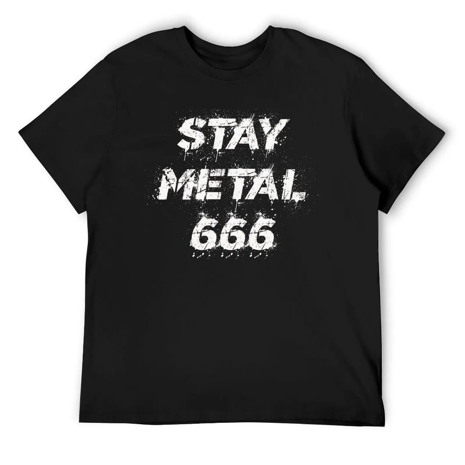 

Heavy Stay Metal 666 Black Death Thrash Band T-Shirt valentines clothes man t shirt men graphic t shirts