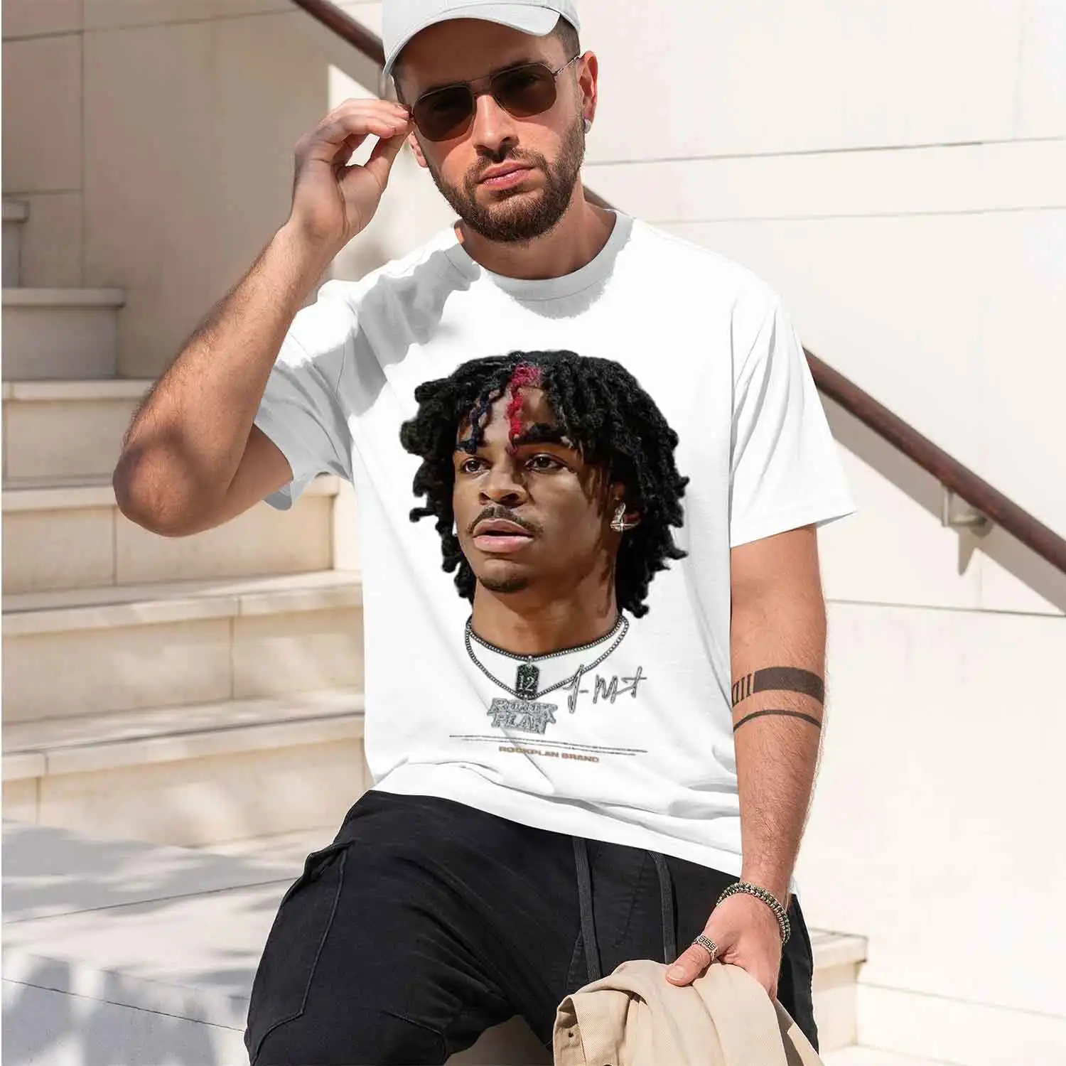 2026 New Model Cotton Fashion Brand Y2K Summer Trend th American Street Hip-hop Basketball T-shirt Men and Women All The Fashion