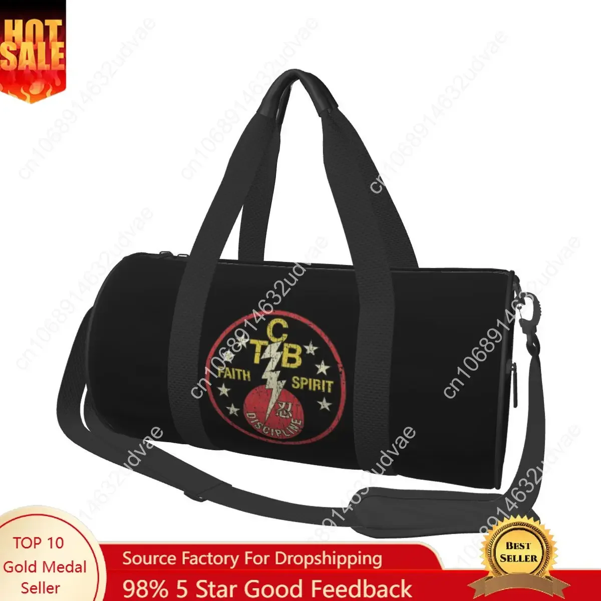 TCB Faithed Spirit Disciplineed Sports Bags 1973 Tas Latihan Keren Tas Gym Besar Tas Tangan Unik Tas Kebugaran Oxford Kustom Pria