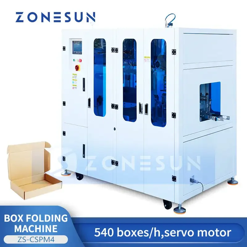 ZONESUN ZS-CSPM4 Fully Automatic Corrugated Aircraft Box Folding Machine