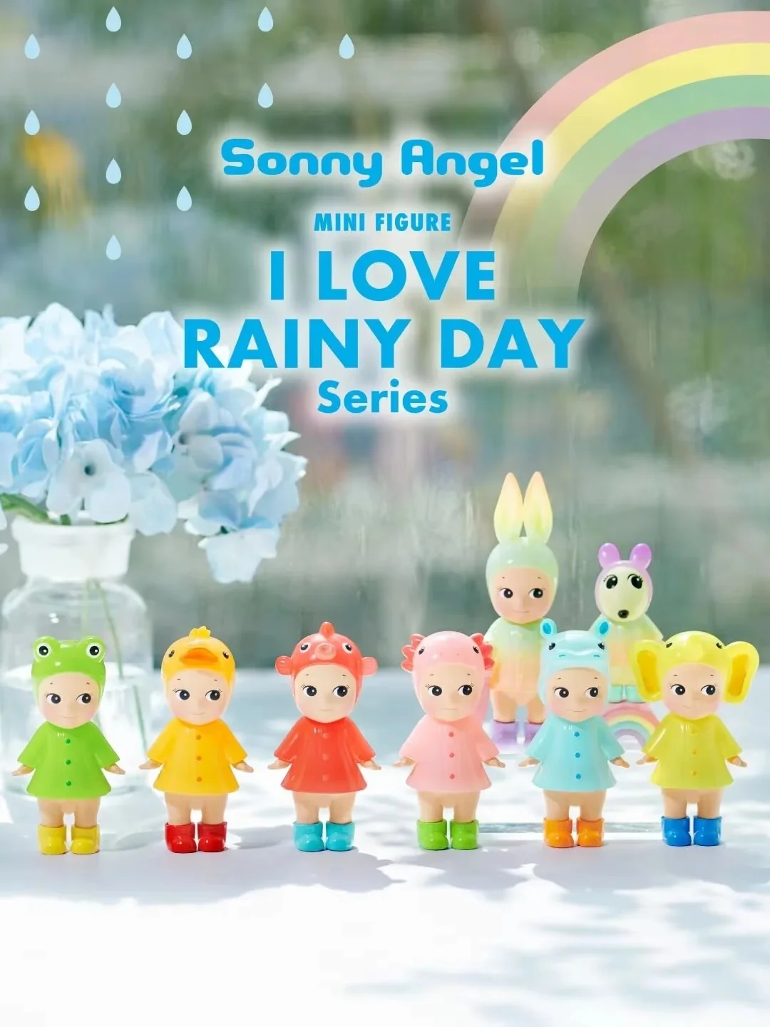 

Мини-фигурка Sonny Angel I Love Rainy Day, серия слепая коробка, коллекционные милые фигурки, декор для стола, сюрприз, подарок на день рождения