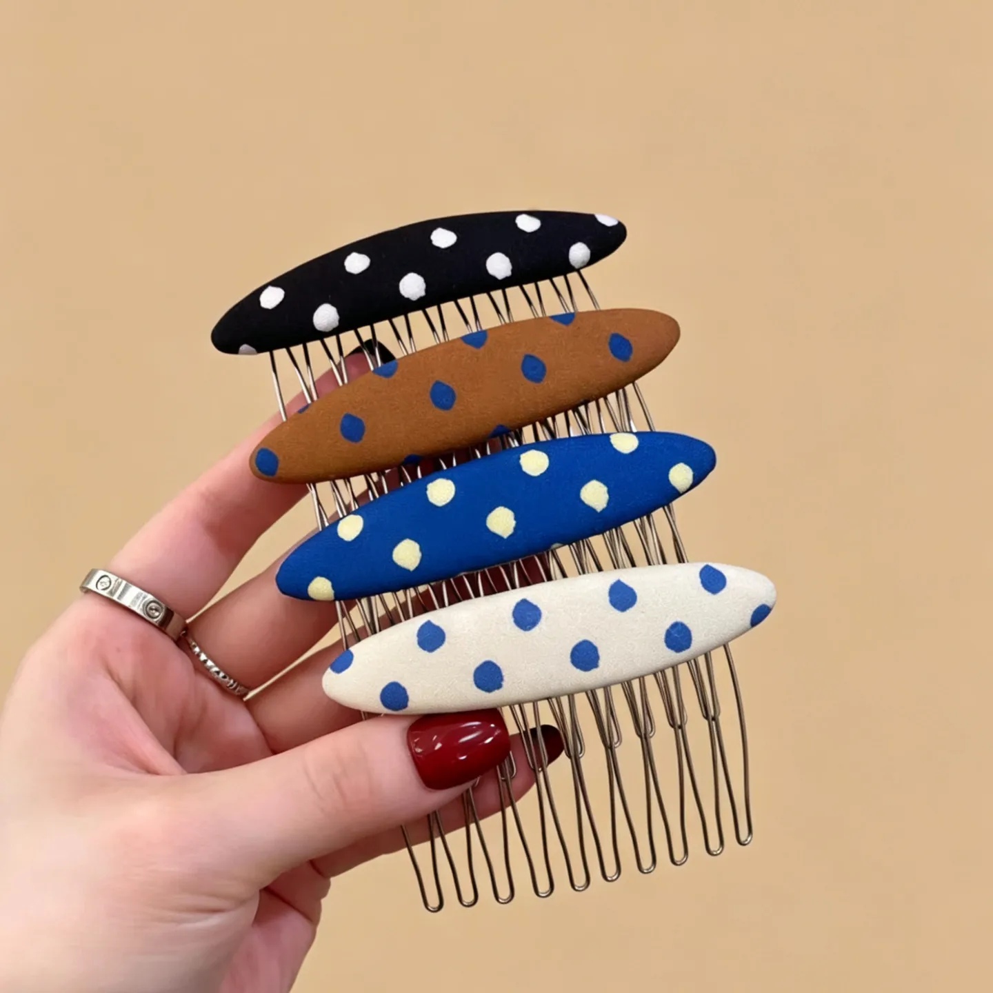 

Comb Polka Dot Multicolor Korean Style for Volume Root Lift Fringe Baby Hair Durable High Quality Accessories