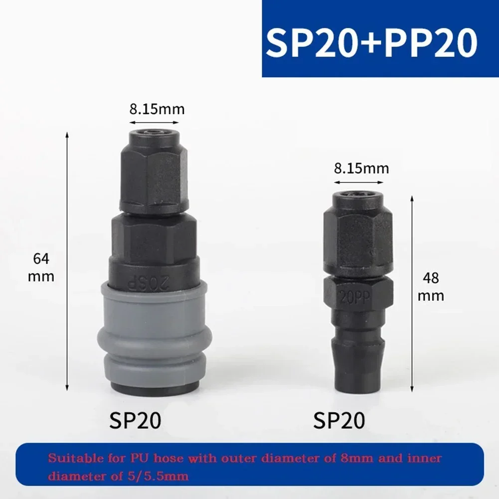 C-Type Self-Locking Quick Connector Compressor Pneumatic Fittings 8/10/12mm Pipe Interface Garden Irrigation Water Connector