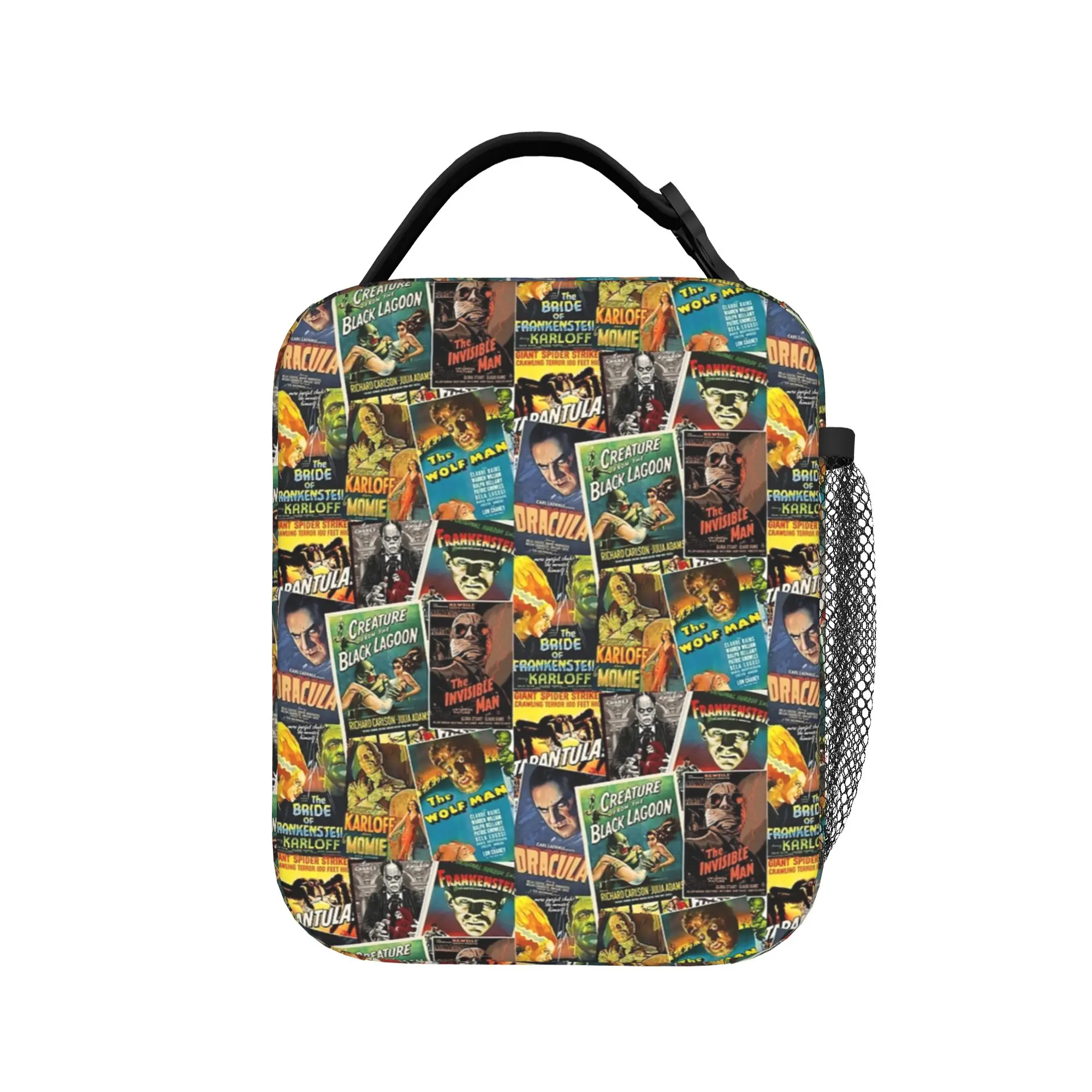 

The Mummy movie monsters Insulated Lunch Bags Large Reusable Cooler Bag Tote Lunch Box College Picnic Food Handbags
