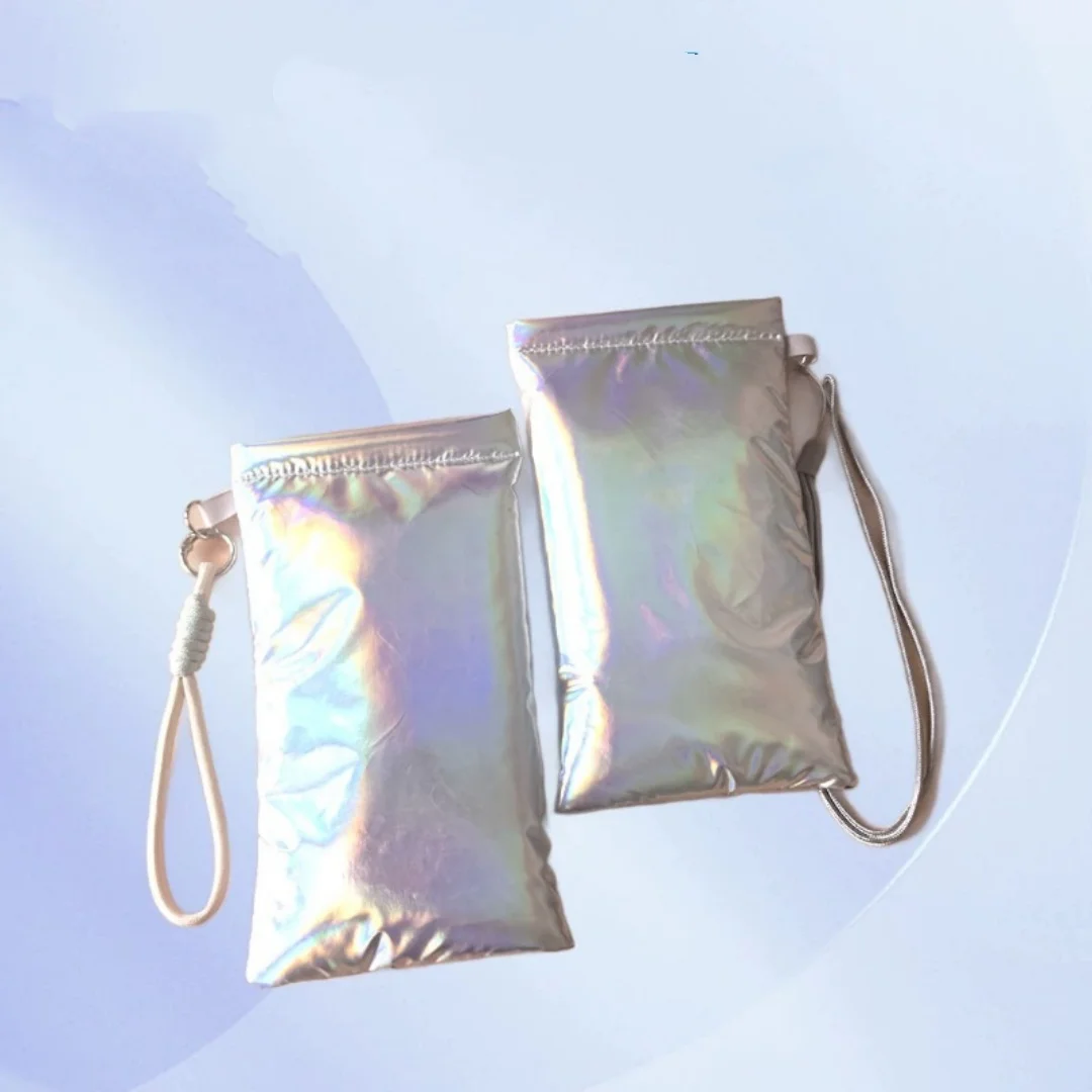 Glasses Bag Shockproof Mobile Phone Bag Down Cotton Storage Pouch Trendy Sunglasses Pouch For Skiing Wireless Earbuds Storage