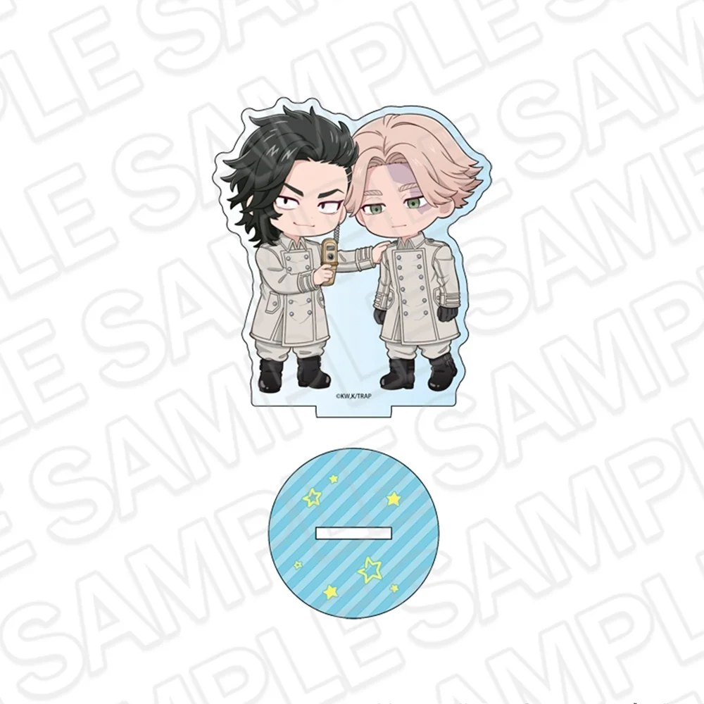 Anime Tokyo Revengers Q Version Selfie Series Mikey Chifuyu 10CM Acrylic Stand Keychain Cute Figure Model Desk Decor Gifts