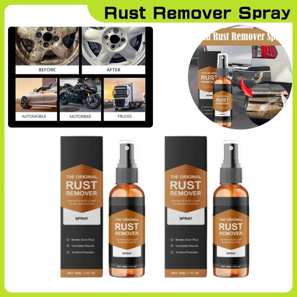 

30 мл средство для ухода за автомобилем, чистящий железный порошок, супер средство для удаления ржавчины, очиститель, спрей для удаления ржавчины с металлической поверхностью, уход за хромированной краской