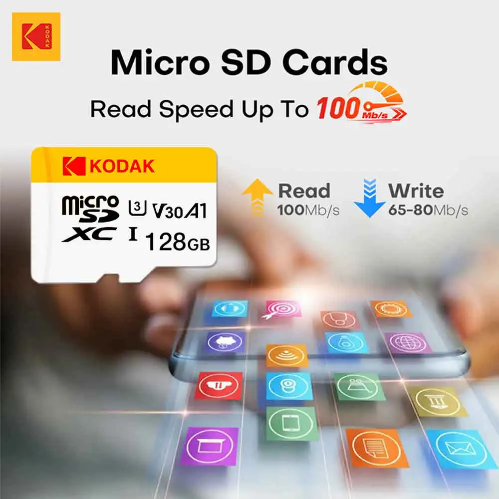 KODAK Original Memory Card Special For Driving Recorder 32G 64G  Memory Card 128GB 256GB Suitable for Camera Mobile Phone PC