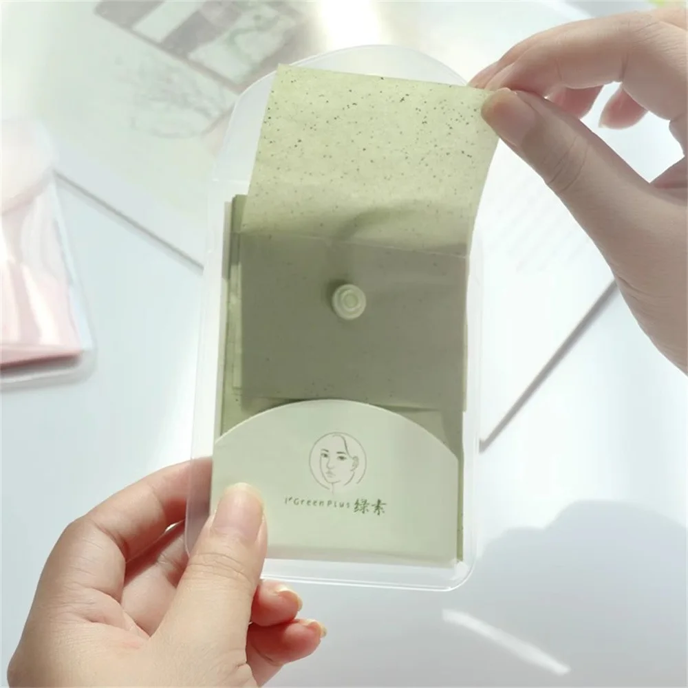 Facial Oil Blotting Paper Unisex Facial Cleansing Oil Absorption Facial Care Rose Blotting Paper Portable Facial Oil Control