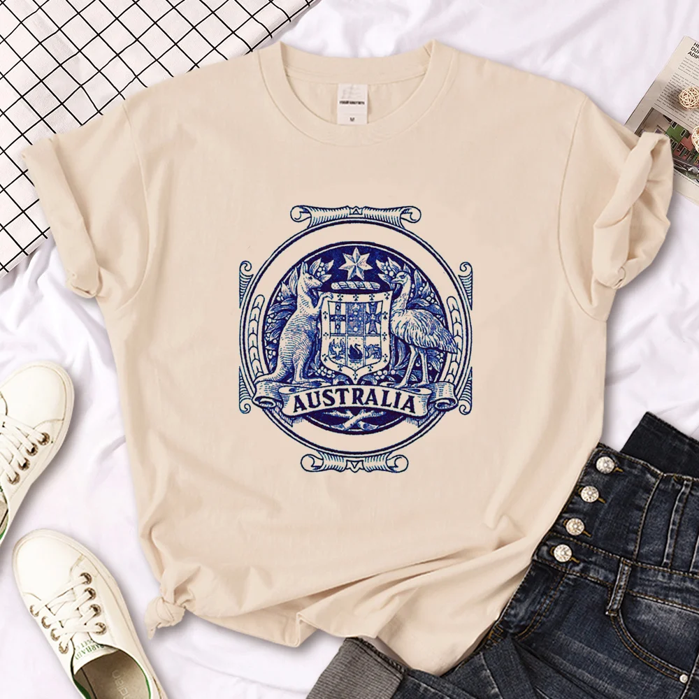 Australia Aussie t shirt women graphic harajuku manga t-shirts female comic clothes