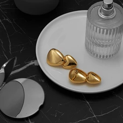 ENFASHION Aretes De Mujer Hang Triangular Stud Earrings For Women's 18k Gold Plated Fashion Jewelry Party Cocktail Dating E158