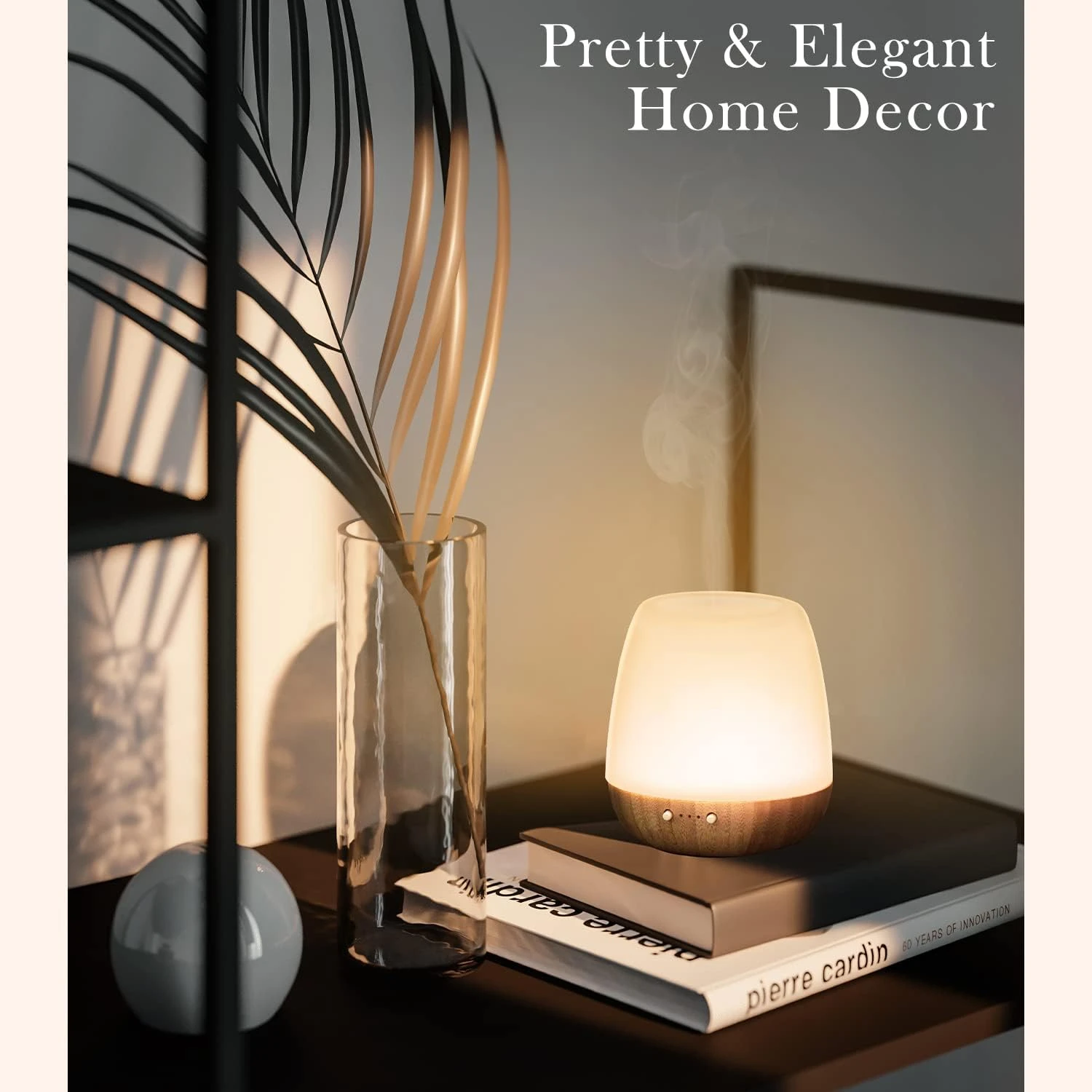 대형 세라믹 아로마테라피 디퓨저로 최고의 휴식을 경험해보세요 - 강력한 180ml 용량 - 초음파 에센셜 오일