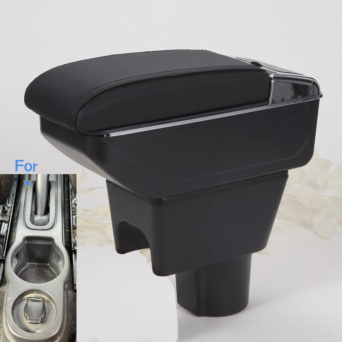 

For Renault Duster Armrest For Nissan Terrano 3 Renault Duster Oroc 2012-2018 Car Armrest Box Storage Box parts Car Accessories