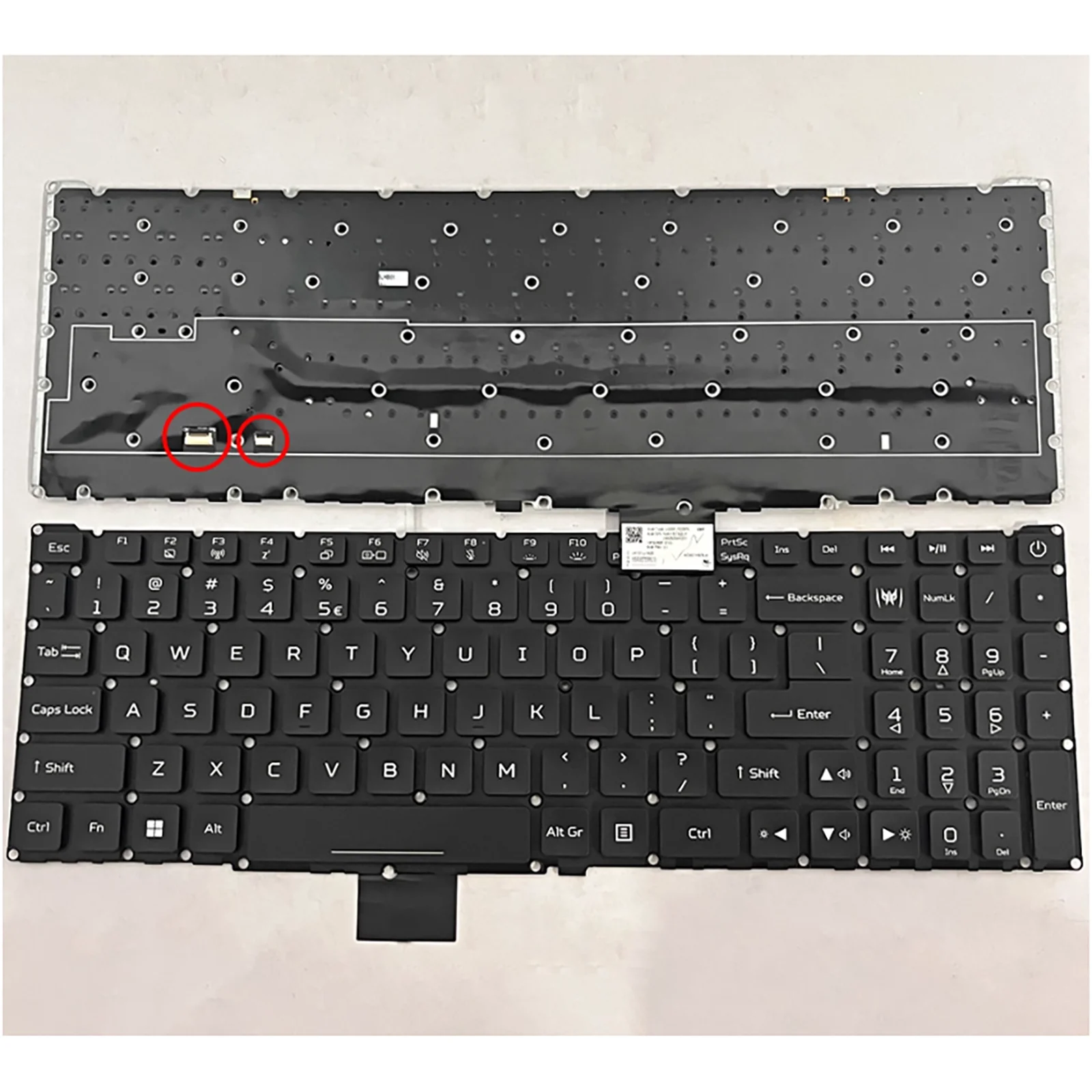 

US Layout for Acer Predator Helios 300 PH317-56 N22C4 Laptop Keyboard Per Key RGB Backlit