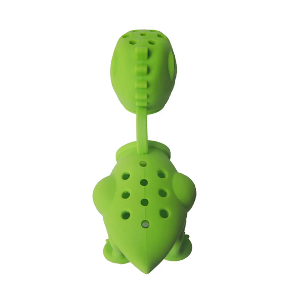 

Green Cartoon Dinosaur Silicone Tea Infuser for Loose Leaf Tea Strainer Filter Diffuser Kitchen Gadget Fun Gift
